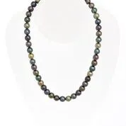 Tahitian pearl strand - 9K yellow gold clasp - C4OJX242