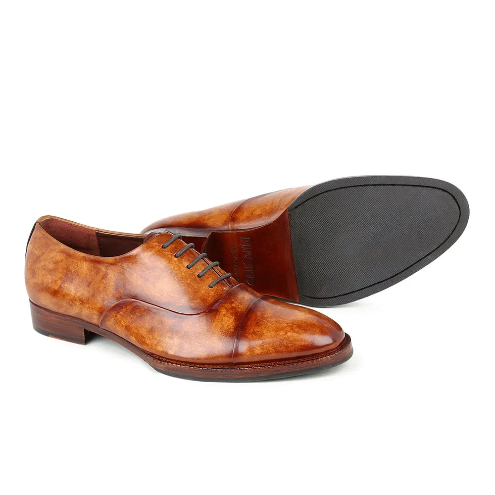 Tan Marble Patina Mirror Glossed Classic captoe