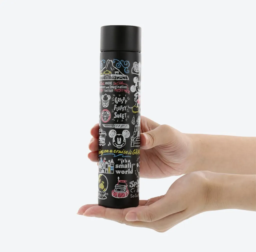 TDR - Mickey Mouse All Over Print Stainless Steel Tumbler 0.17 L (Color: Black)