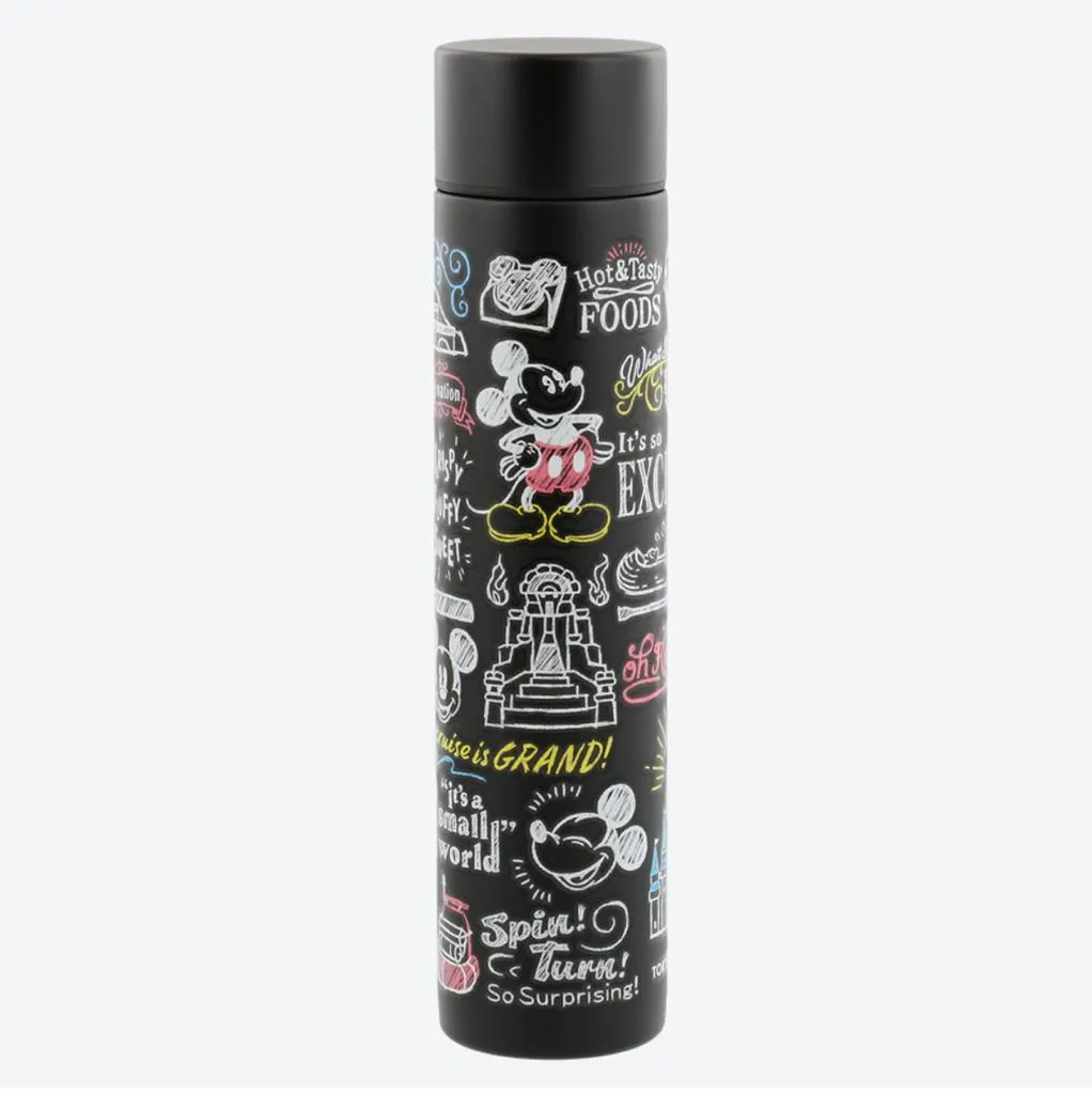 TDR - Mickey Mouse All Over Print Stainless Steel Tumbler 0.17 L (Color: Black)