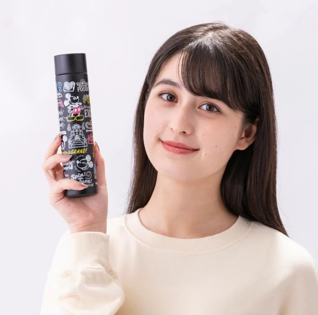 TDR - Mickey Mouse All Over Print Stainless Steel Tumbler 0.17 L (Color: Black)