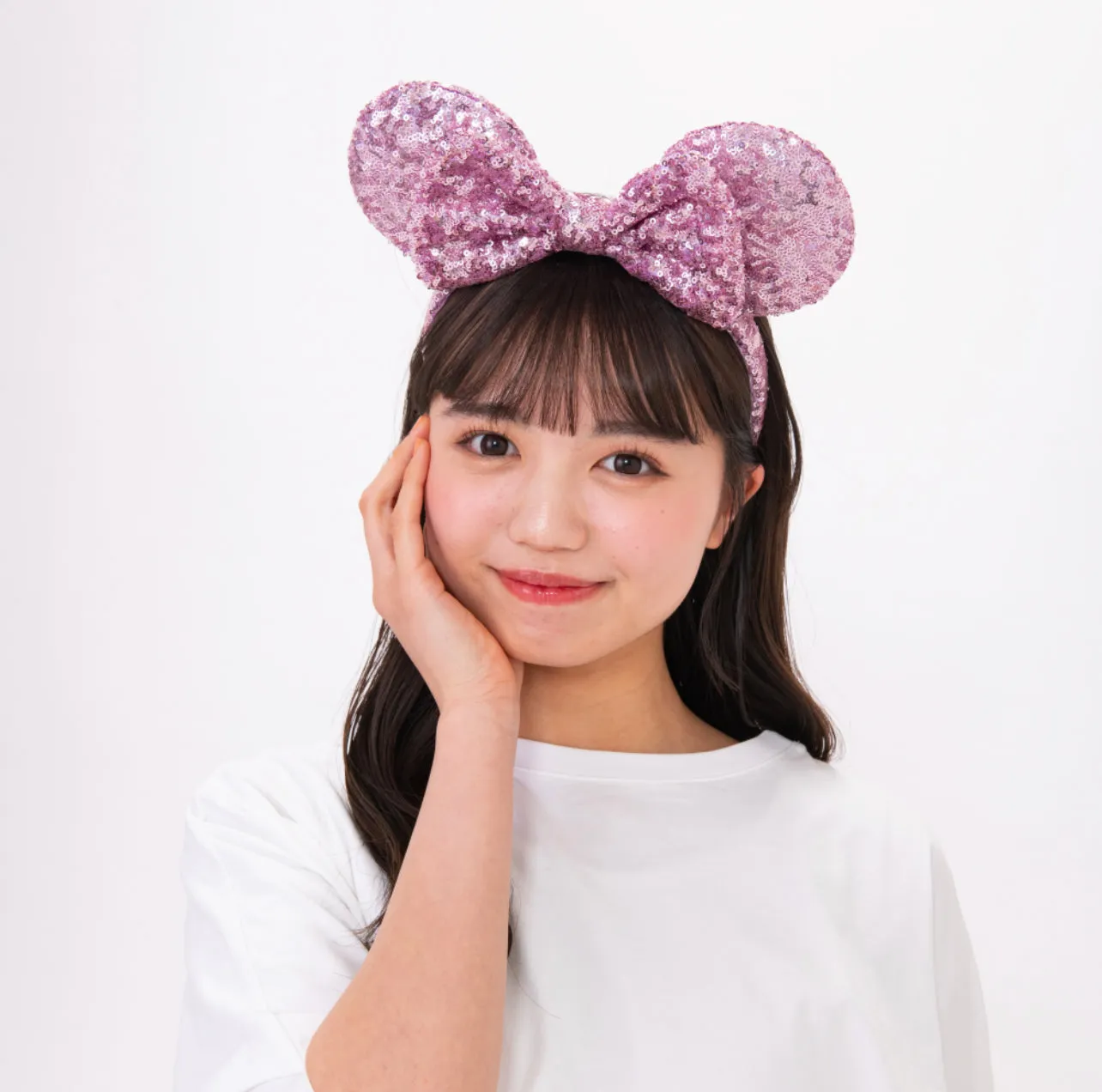 TDR - Minnie Mouse "Rapunzel Color" Sequin Ear Headband (Release Date: Jun 15)