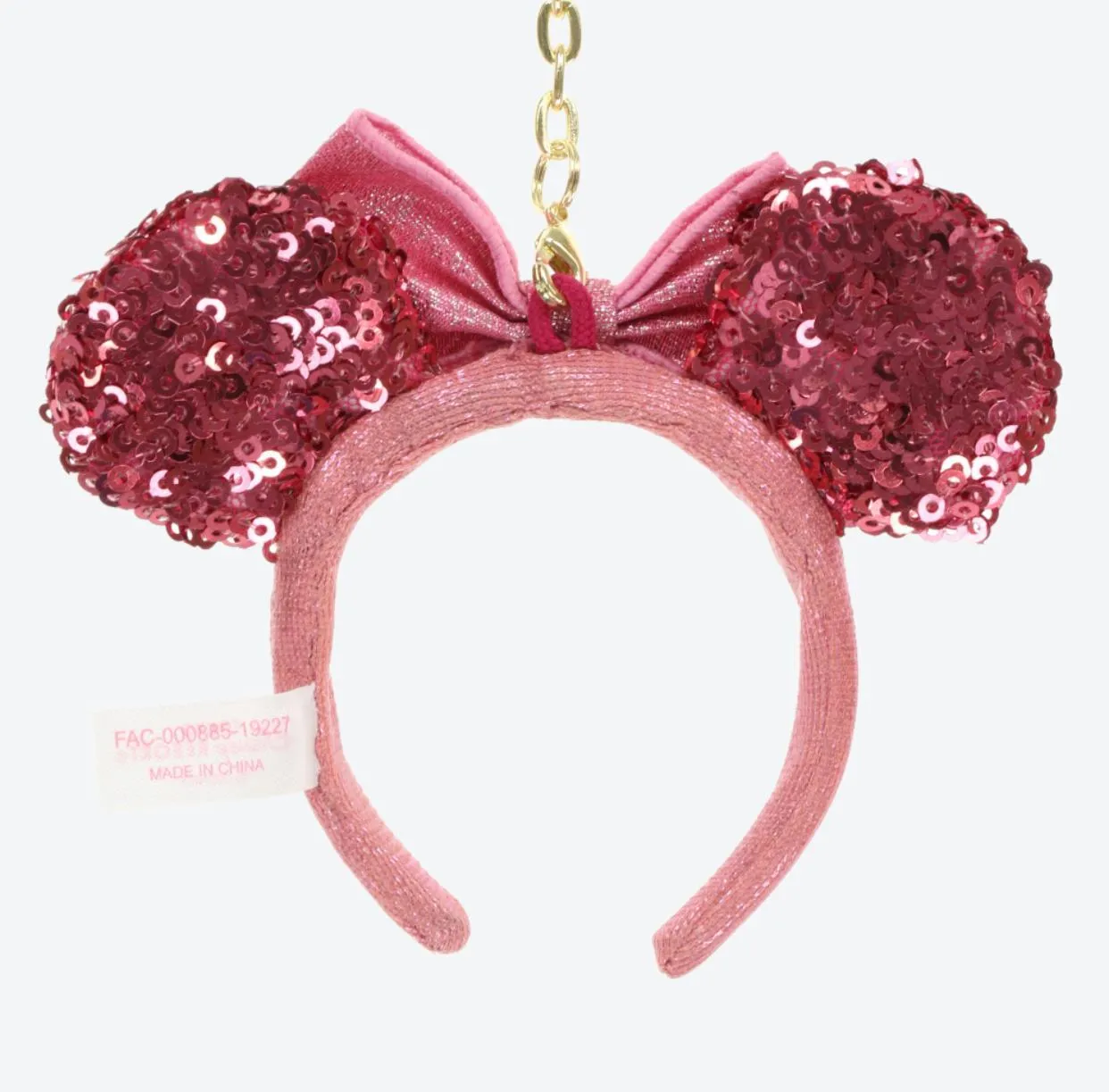 TDR - Minnie Sakura Sequin Headband x Keychain