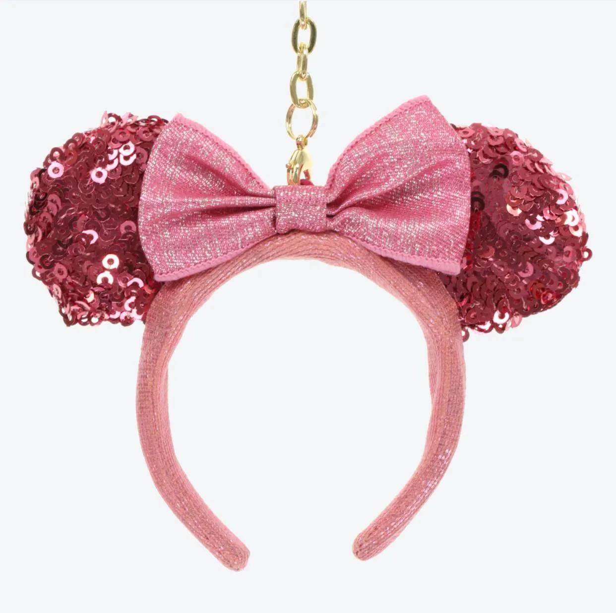 TDR - Minnie Sakura Sequin Headband x Keychain