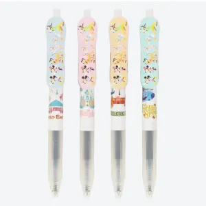 TDR - Tokyo Disney Resort "Park Map Motif" Collection - Zebra Sarasa Clip Ballpoint Pens Set (Release Date: July 11, 2024)