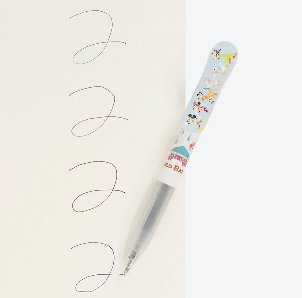 TDR - Tokyo Disney Resort "Park Map Motif" Collection - Zebra Sarasa Clip Ballpoint Pens Set (Release Date: July 11, 2024)