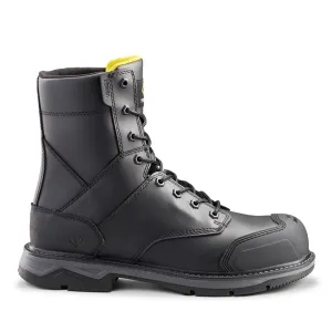 Terra Men's Safety Work Boots Patton 8" Leather Waterproof with Composite Toe and Plate | Sizes 3-15