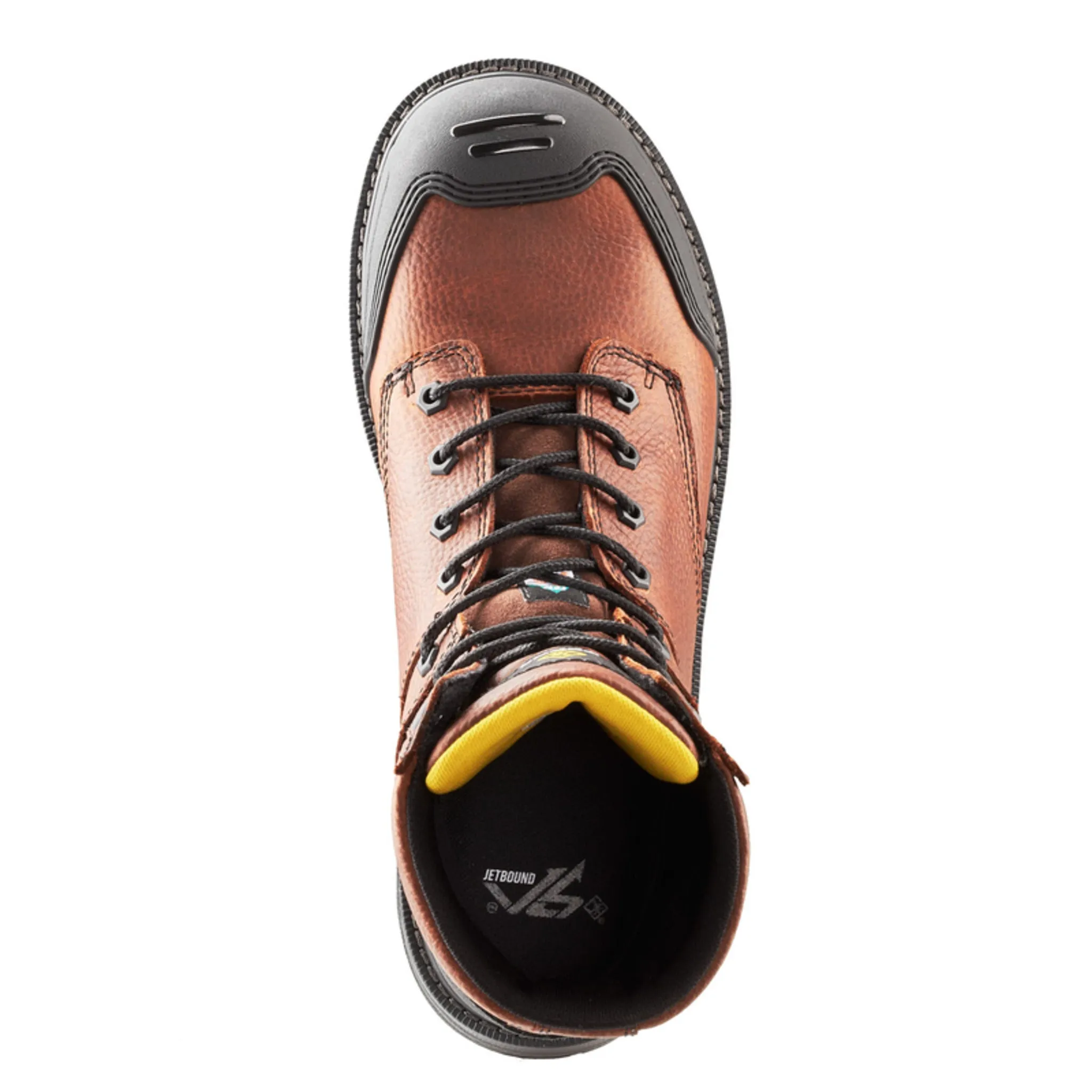 Terra Men's Safety Work Boots Patton 8" Leather Waterproof with Composite Toe and Plate | Sizes 3-15