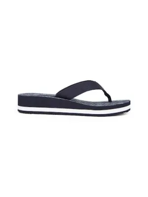 TH Monogram Wedge Flip-Flops