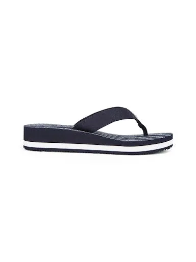 TH Monogram Wedge Flip-Flops
