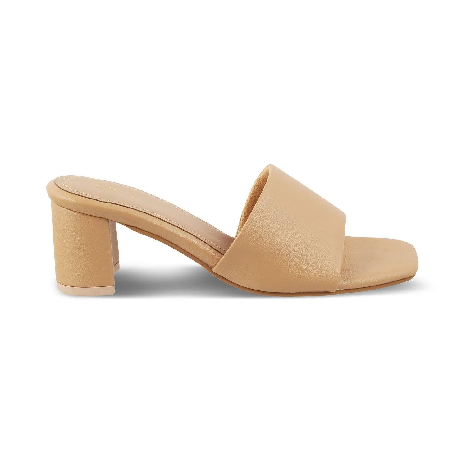 The Barie Beige Women's Casual Block Heel Sandals Tresmode