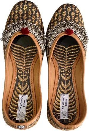 The Country Store_ETHNIC WEAR_|| Embroidered Handmade || Jutti for Women and girls with Soft Leather..