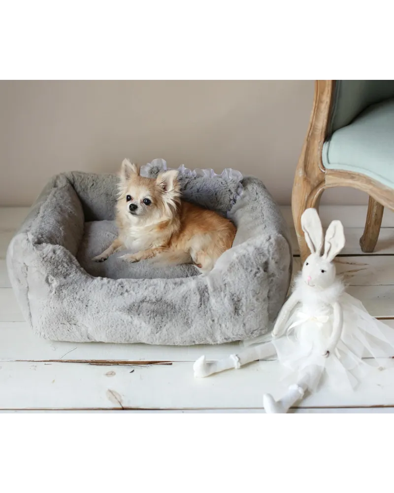 The Divine Dog Bed in Grey (Custom/Direct-Ship) (Made in the USA)