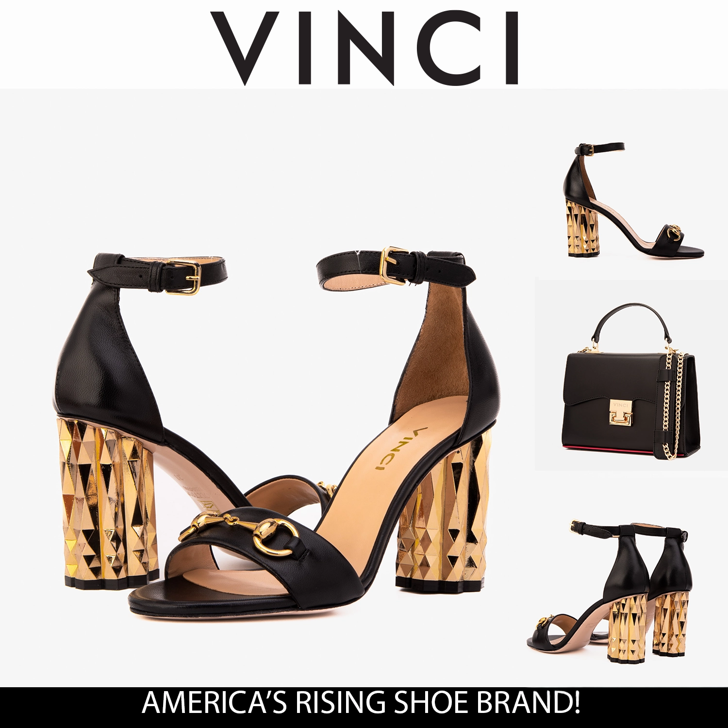 Stylish and Practical Beach Sandals for Men The Avlonya Block Heel Black Leather Ankle Strap Women Sandal