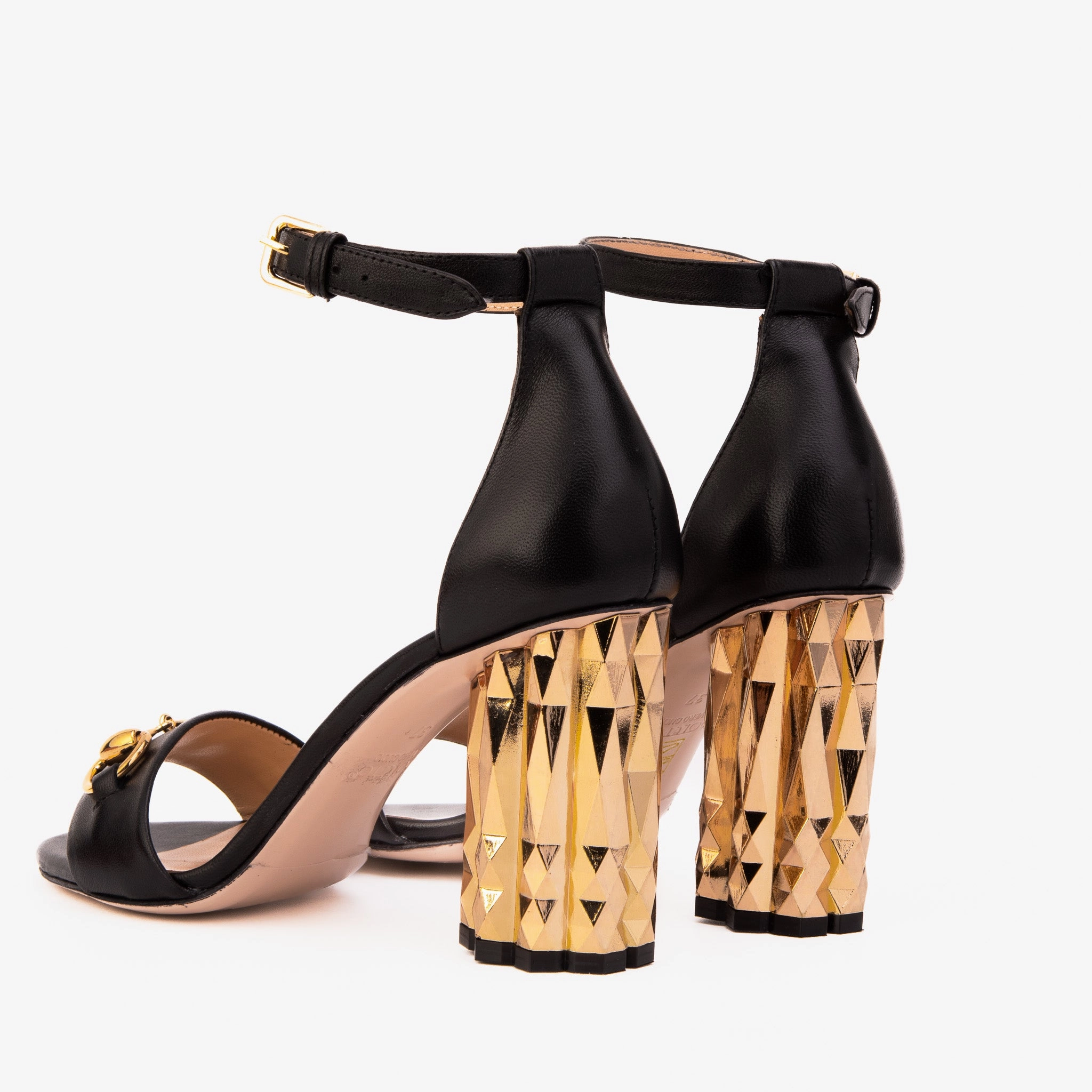 Velcro straps Slip On Easy Adjust Buckles The Avlonya Block Heel Black Leather Ankle Strap Women Sandal