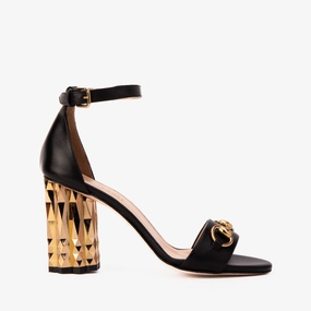 Sleek Vacation Sandals Low Profile Silhouette The Avlonya Block Heel Black Leather Ankle Strap Women Sandal