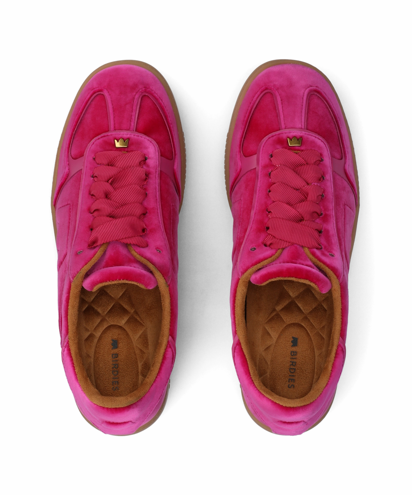 The Jay Sneaker - Hot Pink Velvet Clean Step Bold Neon