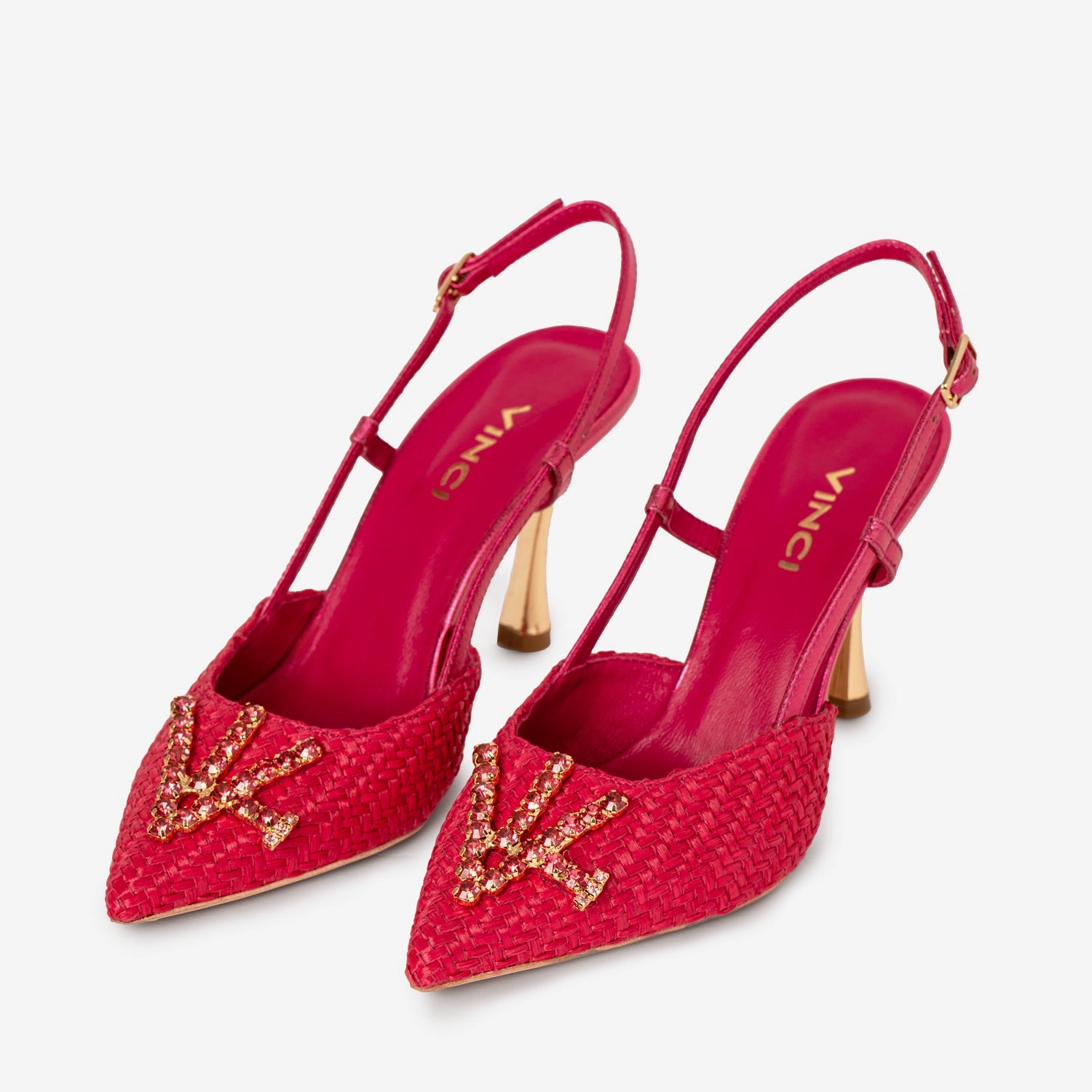 The Luna Fuchsia Leather Slingback Women Sandal Balanced Weight Distribution