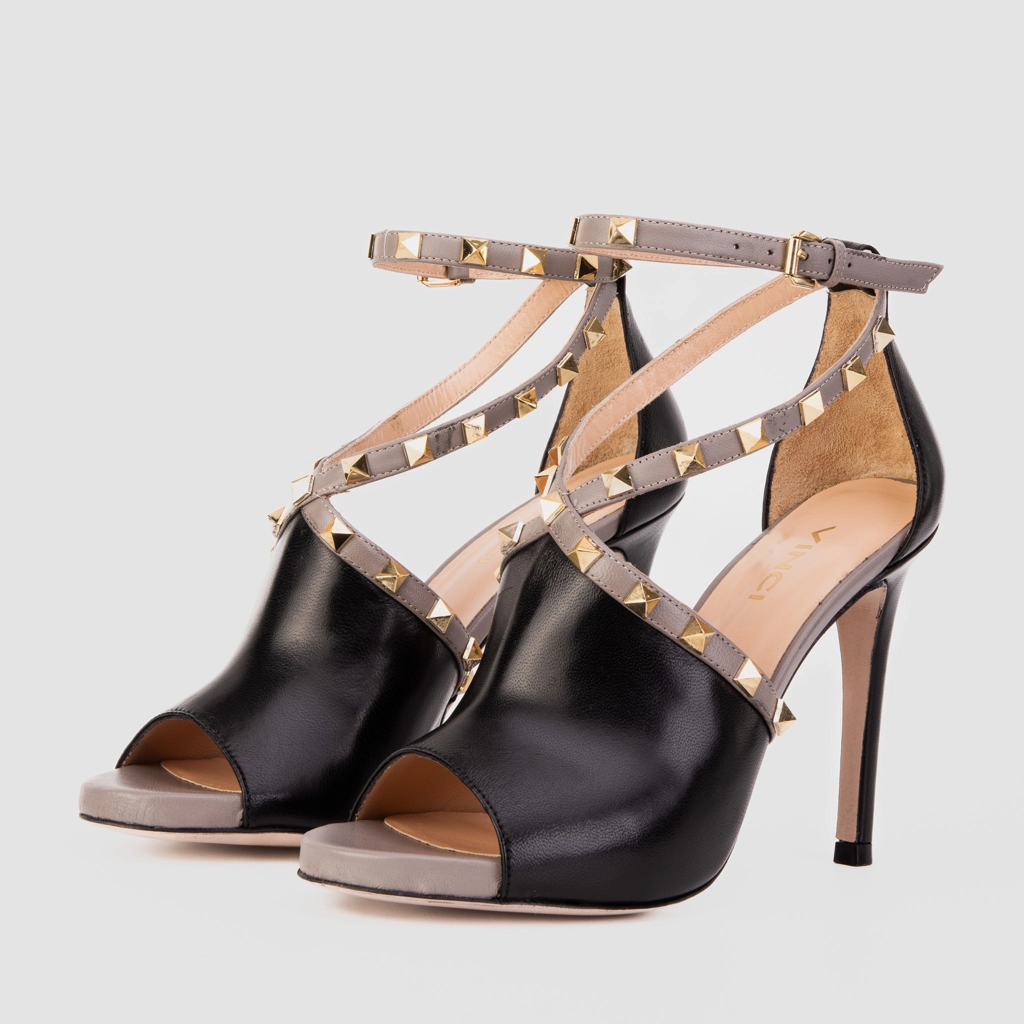 The Ribnica Black Leather Ankle Strap Women Sandal Pool Fun Functional Design