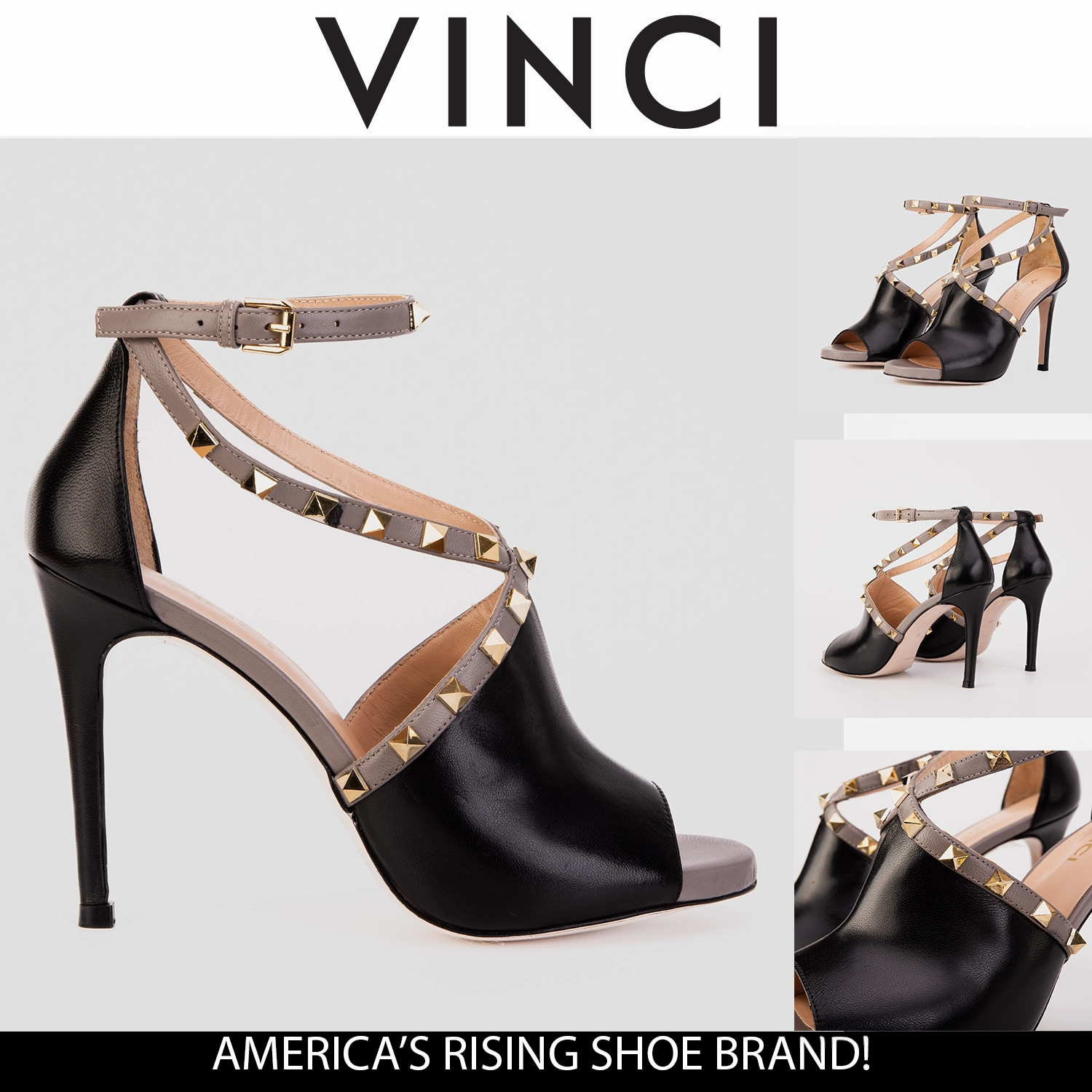 Trendy Tailored Fit The Ribnica Black Leather Ankle Strap Women Sandal