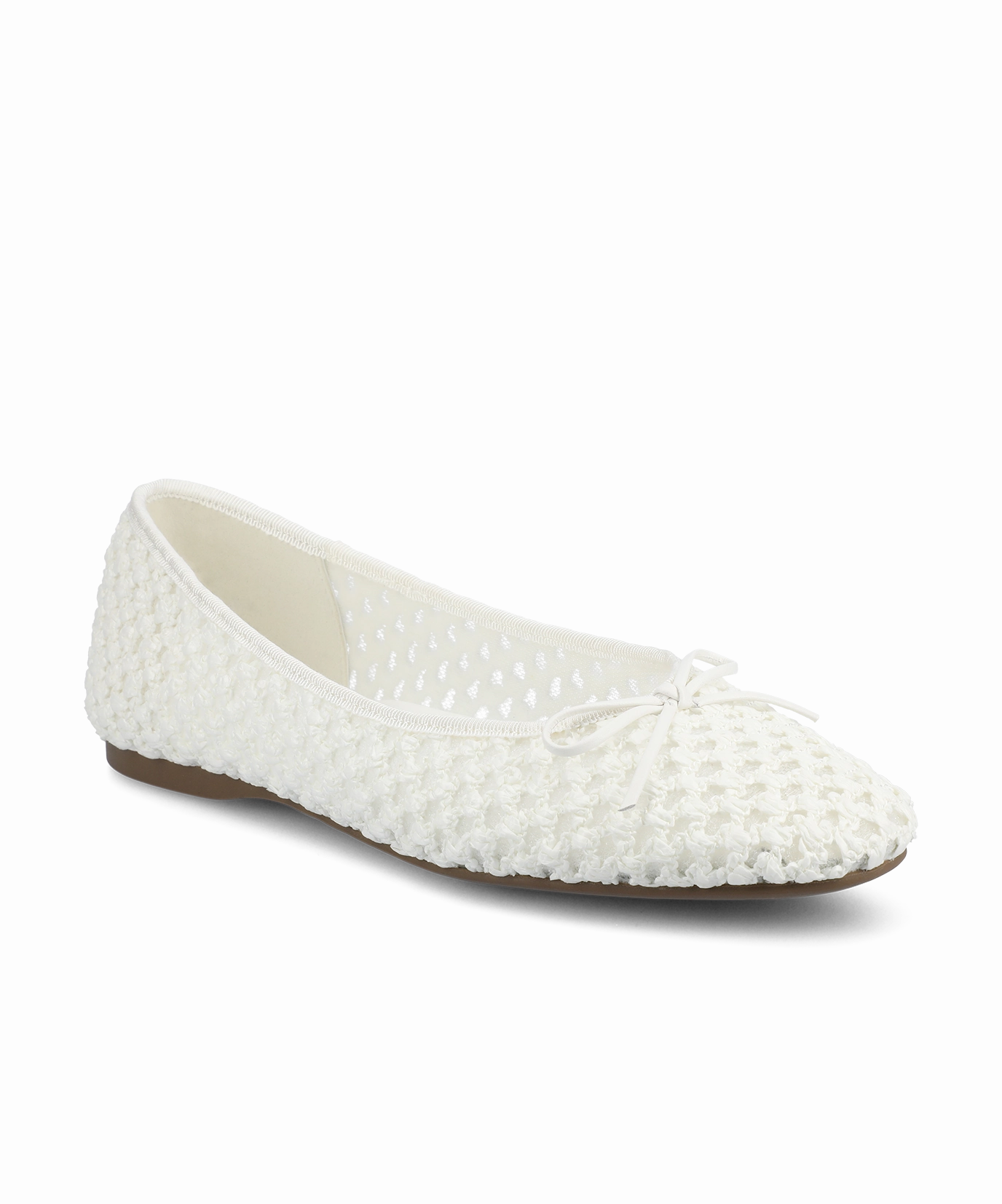 The Songbird - White Openweave Rain Drop Lesson Glow