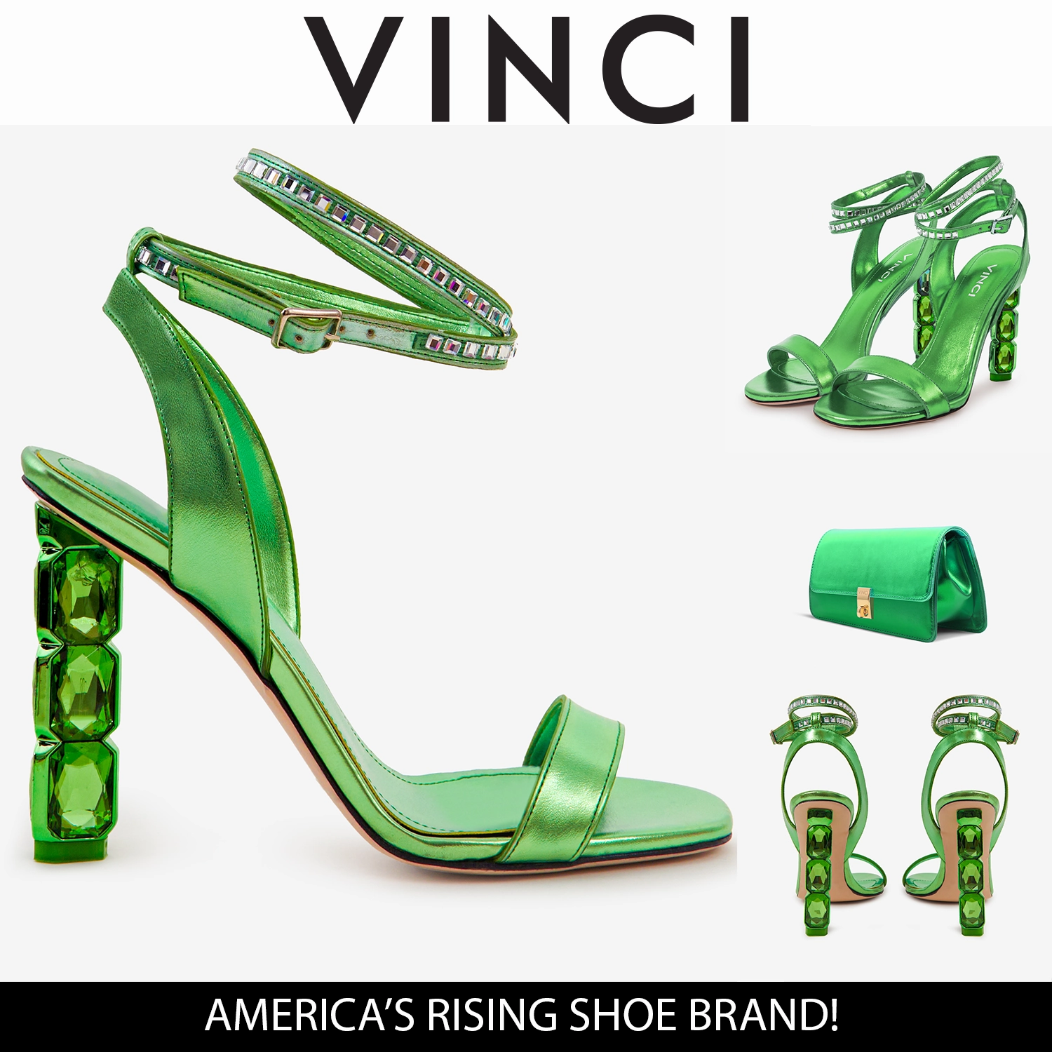 All-Purpose Outdoor Shoes Shore Style The Torola Green Stony Heel Leather Women Sandal Final Sale!