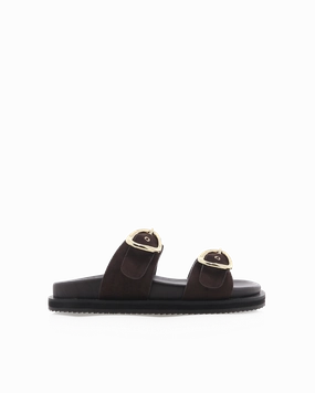 THERESA - DARK CACAO SUEDE Supportive And Stylish