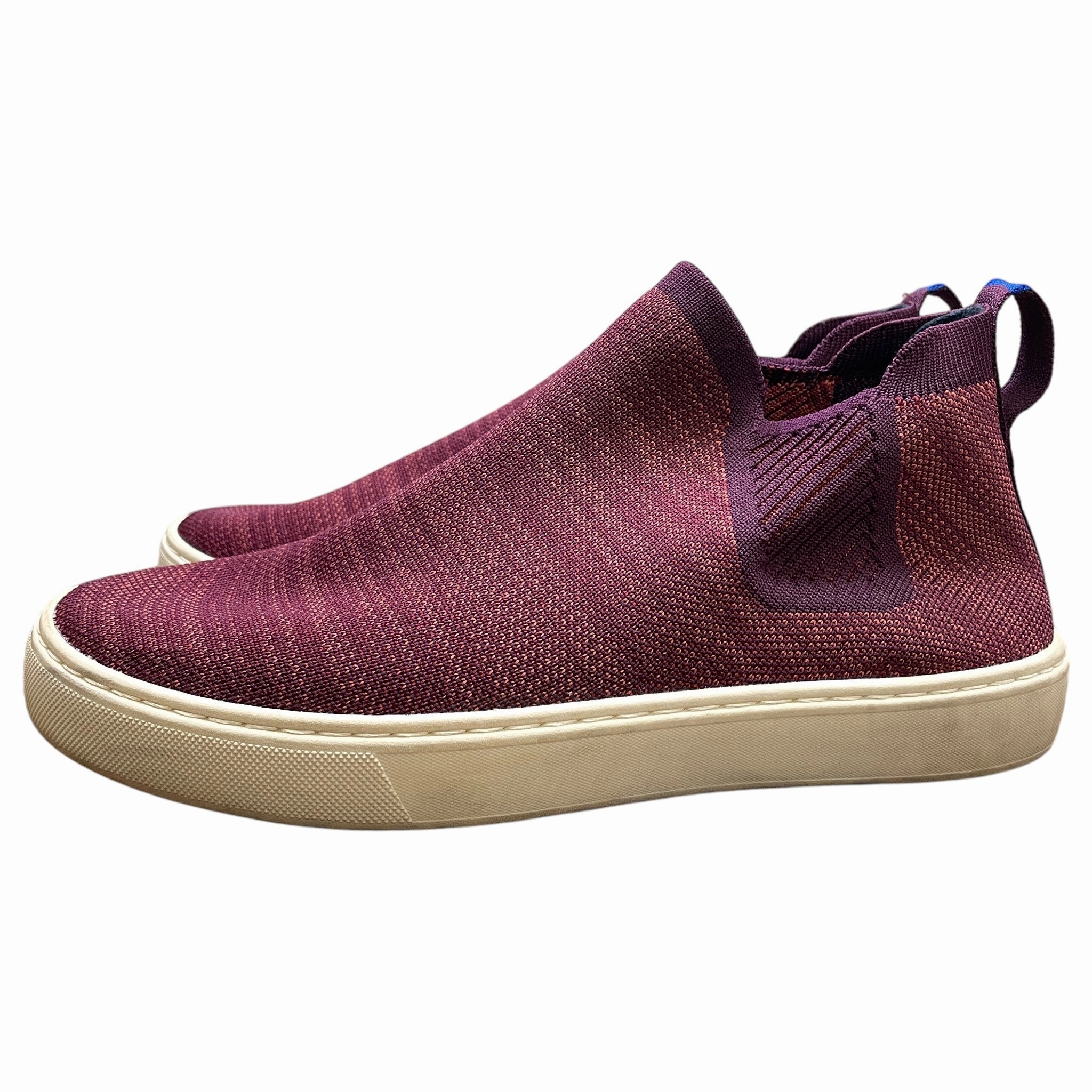 Seamless Upper Fabric Shoes Sneakers By Rothys In Maroon, Size:9.5