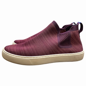 Seamless Upper Fabric Shoes Sneakers By Rothys In Maroon, Size:9.5