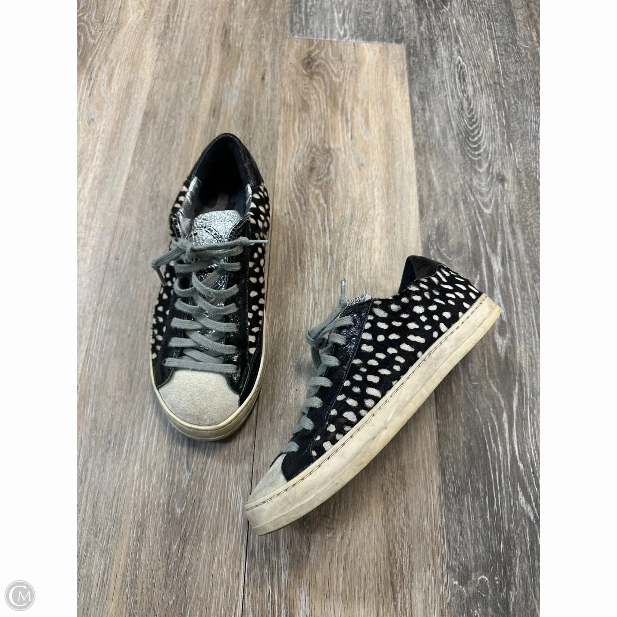 Shoes Sneakers By P448 In Black & White, Size: 7 Balanced Stack Height Shock Dispersing Tech
