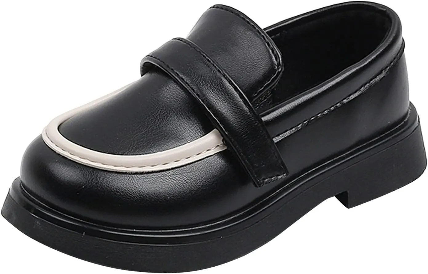 Toddler Boys Girls Dress Shoes PU Leather Wedding School Loafer Boys Dress Shoes Children Leather Shoes Girls Mucks