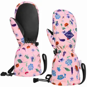 TopAcsy Kids Ski Mittens Waterproof Warm Winter Snow Mittens for Boys Girls