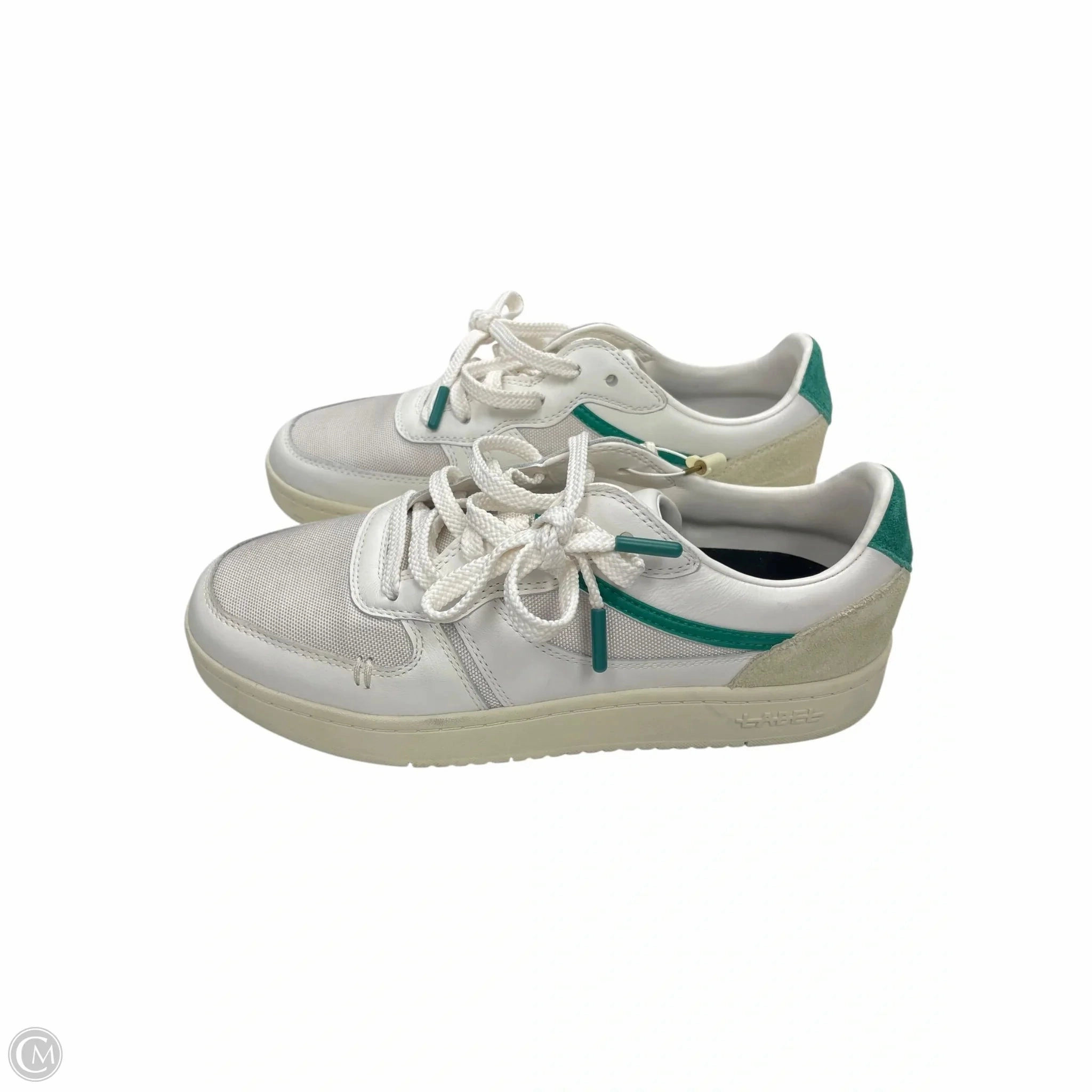 Shoes Sneakers By Clothes Mentor In Green & White, Size: 11 Smart Fit