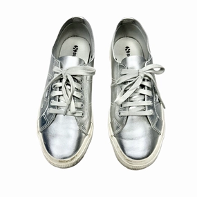 Shoes Sneakers By Superga In Silver, Size: 8 Clean Edge