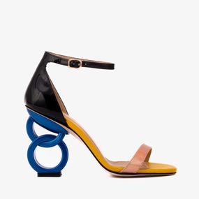 Suede Sandal Storage The Helix Heel Rose Gold Leather Women Sandal
