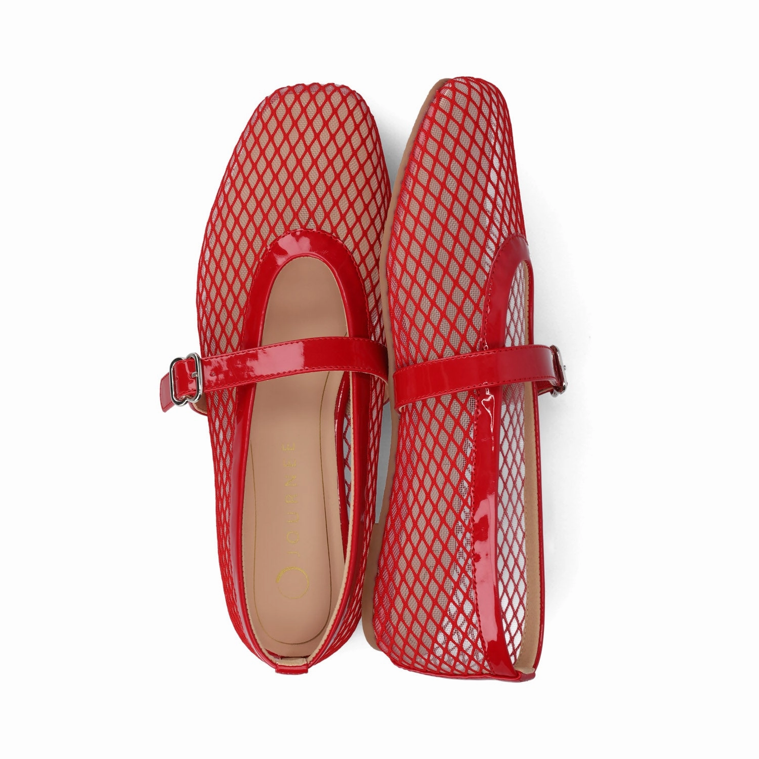 Travel Ease CASHA MARY JANE FLATS IN MESH Tailored Edge