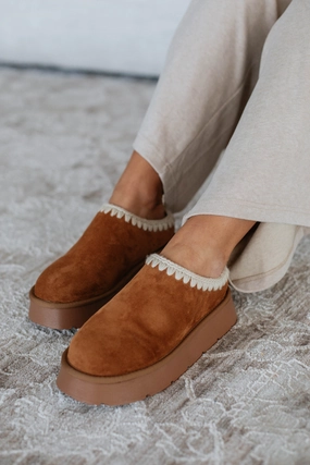 Tread Softly Platform Slippers Flexible