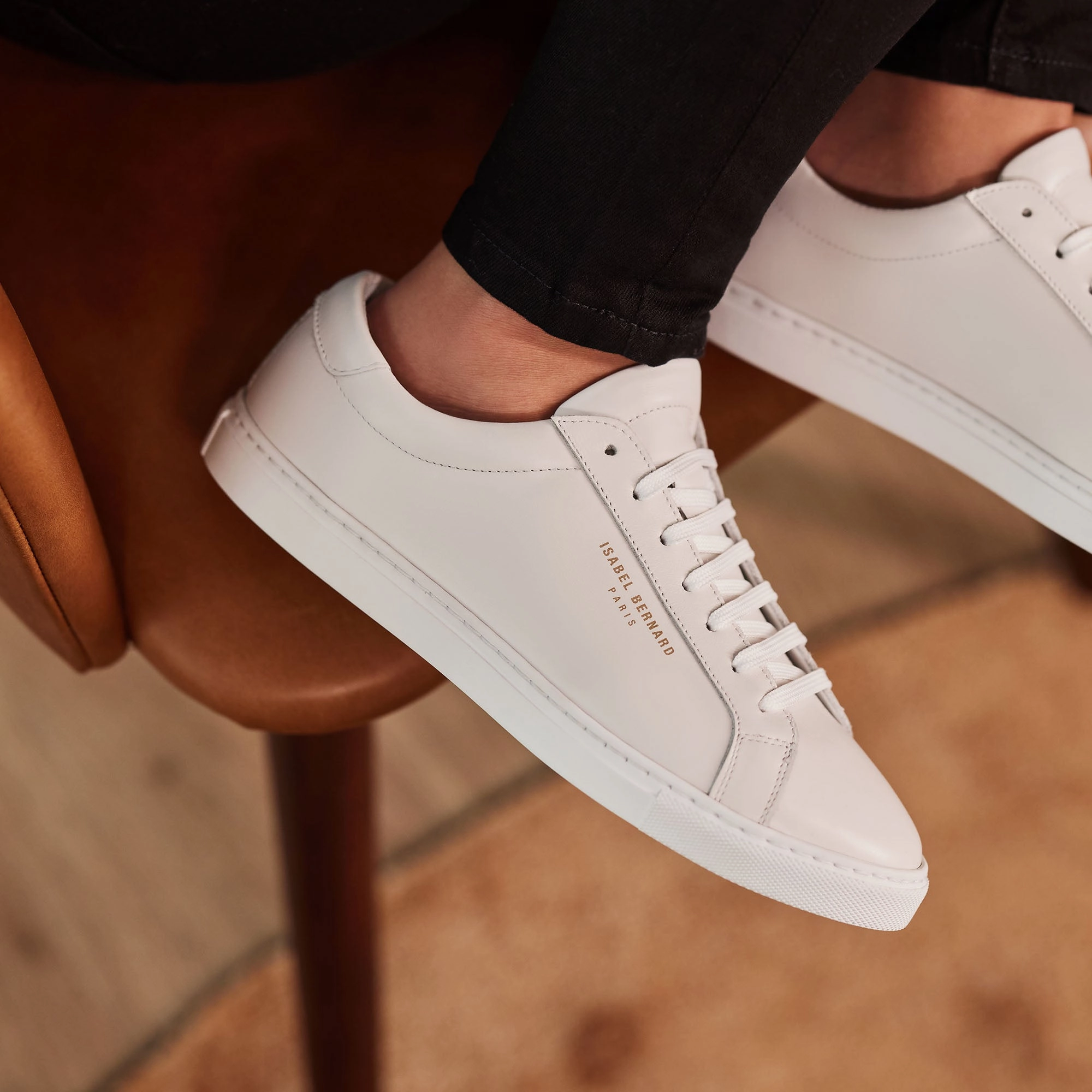 Vend?me Luce white calfskin leather sneakers Low Impact Design