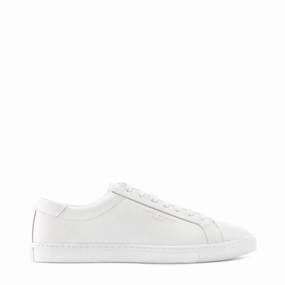 most fall triathletes - specific benefits Vend?me Luce white calfskin leather sneakers
