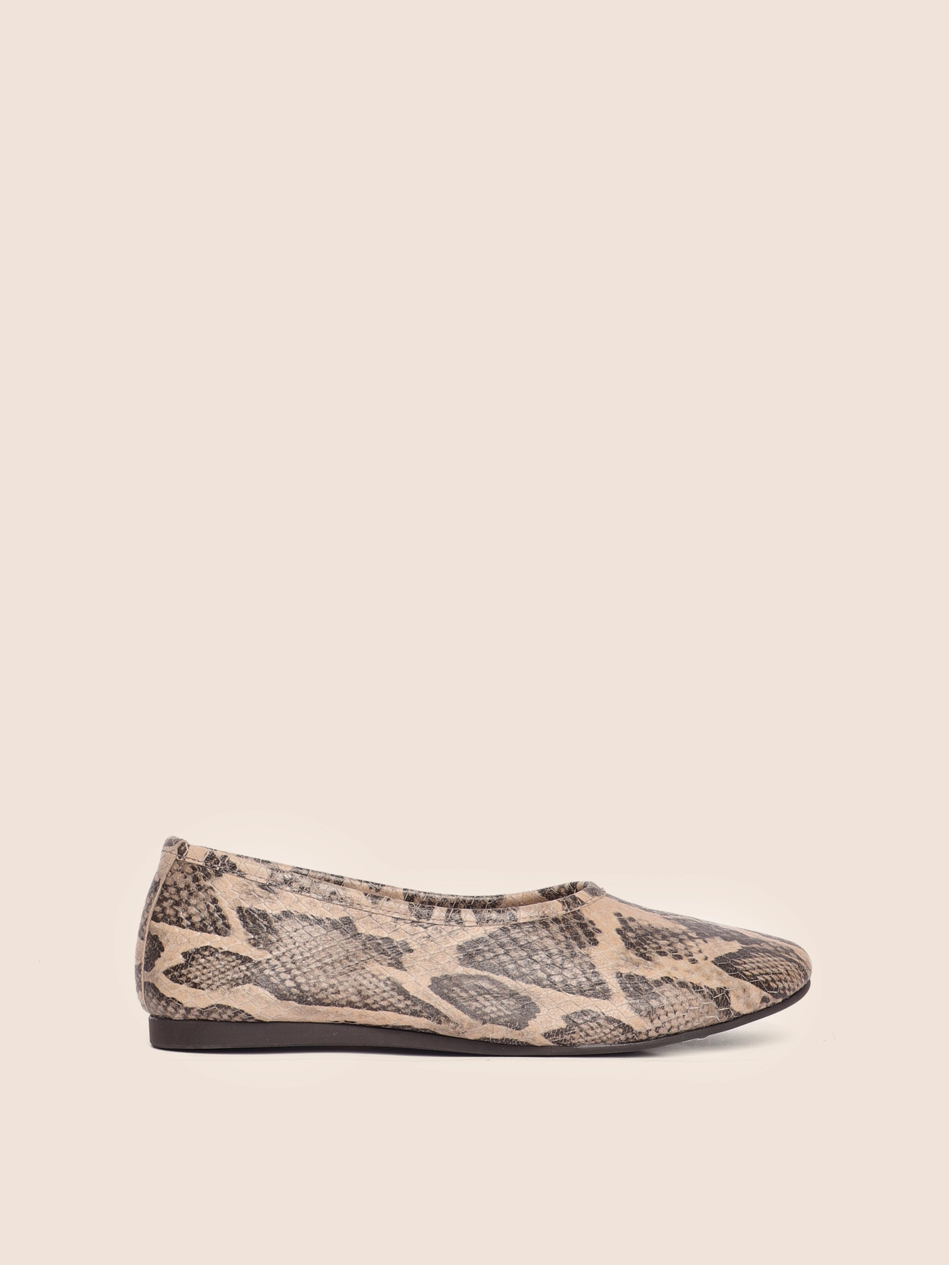 Vegan Leather Shoes Trofa Snake Ballerina