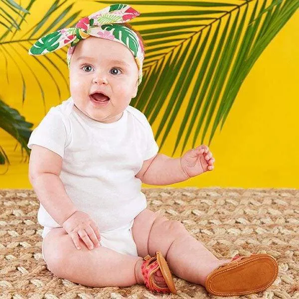 Tropical Headband and Flip Flop Gift Set