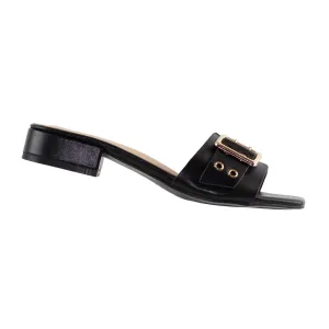 Tsunade - Block Heel Square Toe Sandals, Belt Buckle Design, Trendy Summer Footwear, Ideal for Adding Edge to Your Outfit