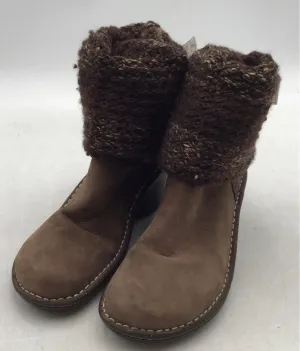 UGG Women's Cresthaven 1938 Brown Wedge Heel Knee High Sock Boots - Size 6