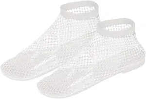 Ultra Comfortable Shiny Gem Mesh Flats for Women,Fashion Diamonds Mesh Fishnet Shoes Casual Elasticity Slip On Mesh Flat Shoes