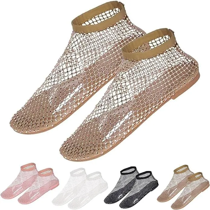 Ultra Comfortable Shiny gem mesh Flats Shiny gem mesh Flats, Ultra Comfortable Shiny gem mesh Flats