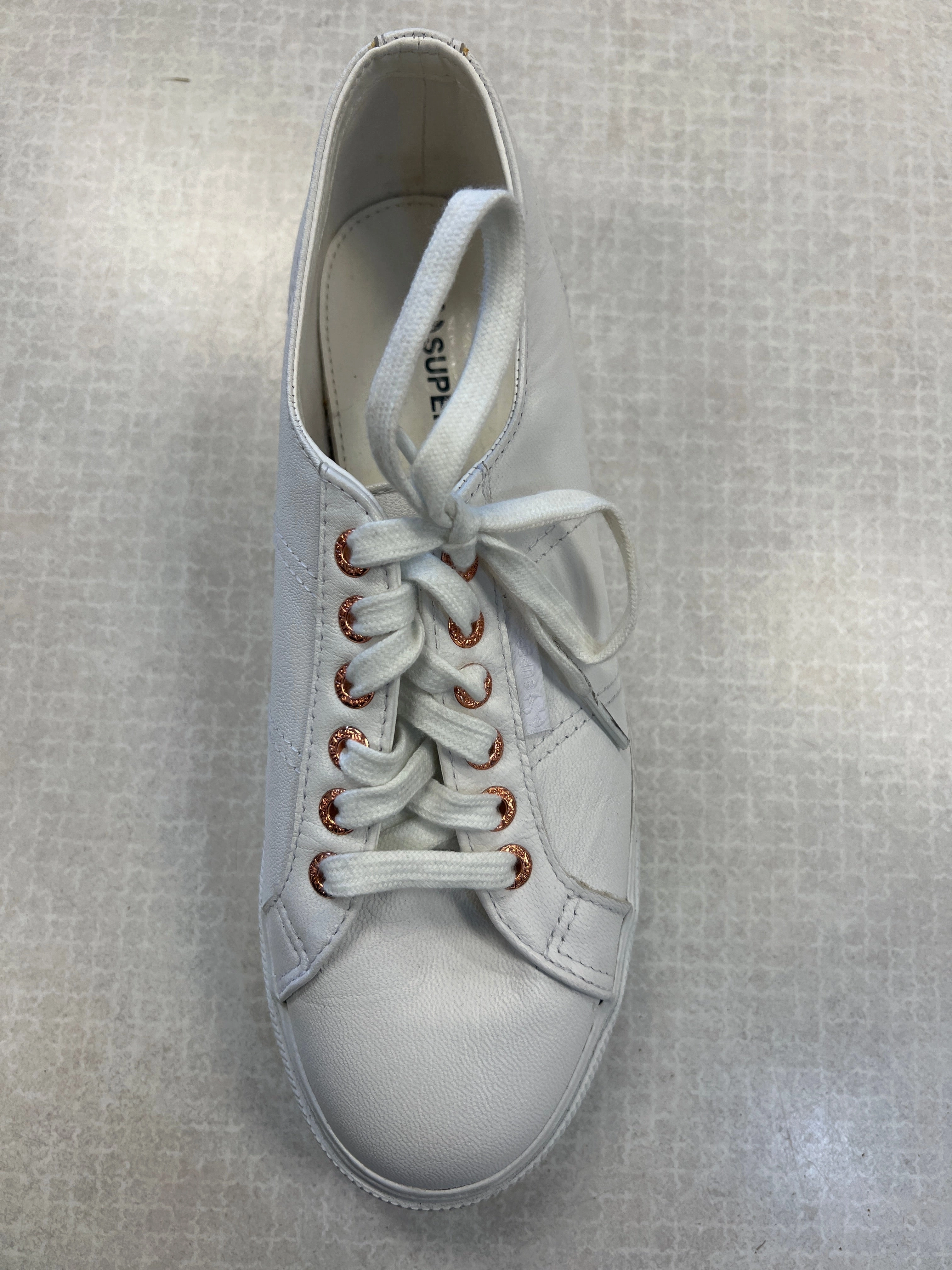 Work Day Breathe Easy Shoes Sneakers By Superga In White, Size: 7.5