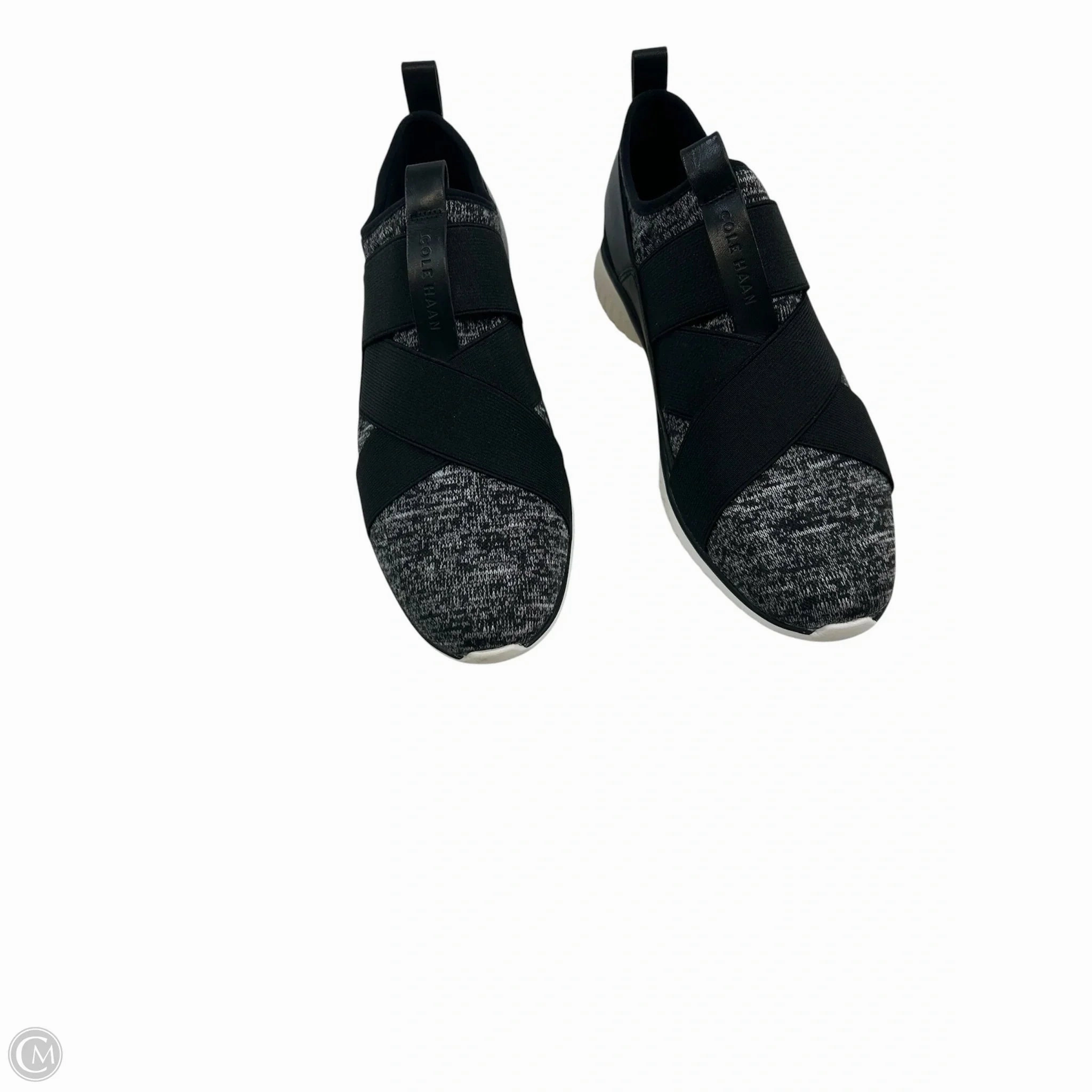 Anti Slip Lacing Sleek Fit Shoes Sneakers By Cole-haan In Black & Grey, Size: 7.5