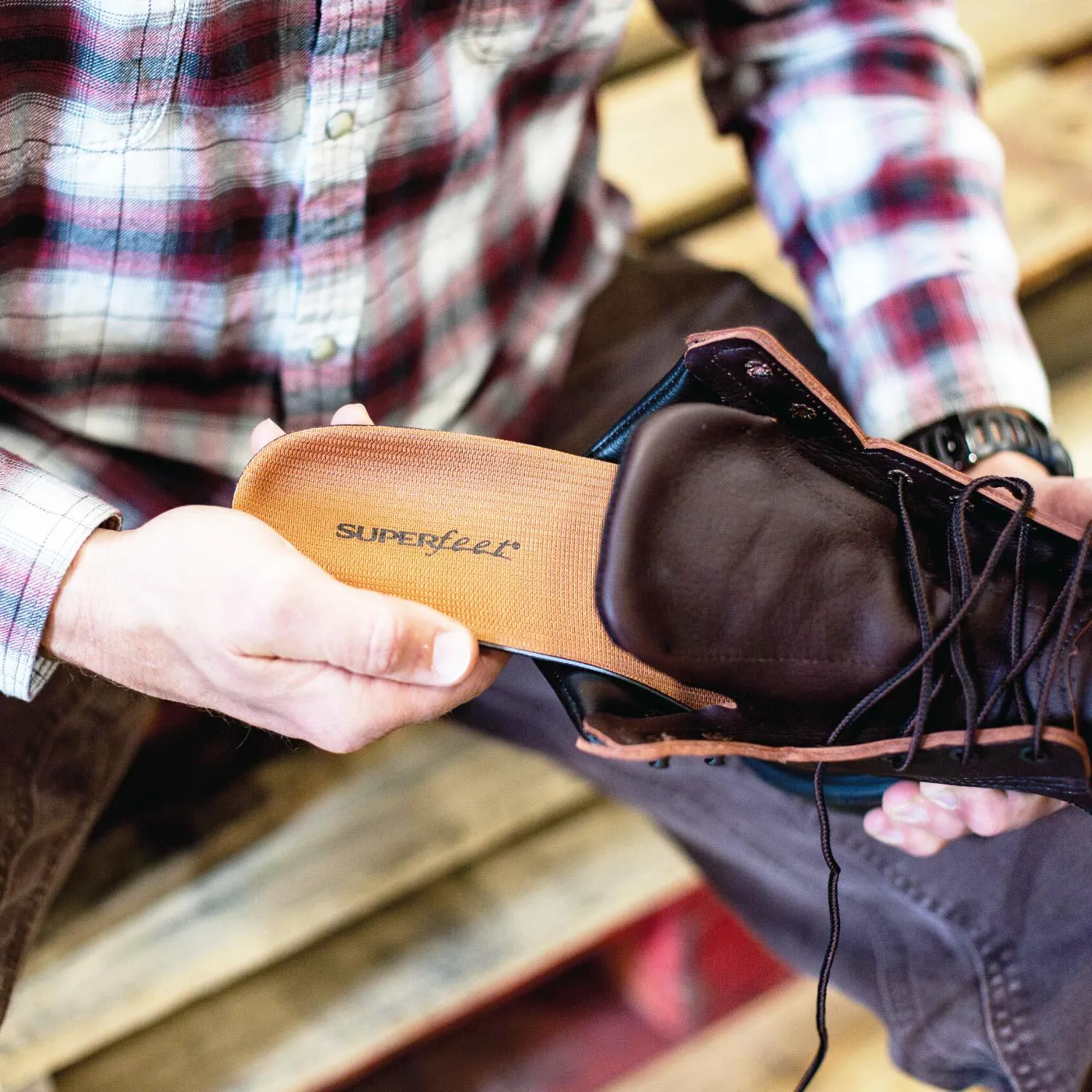 Unisex Superfeet All-Purpose Memory Foam Support Copper Insoles