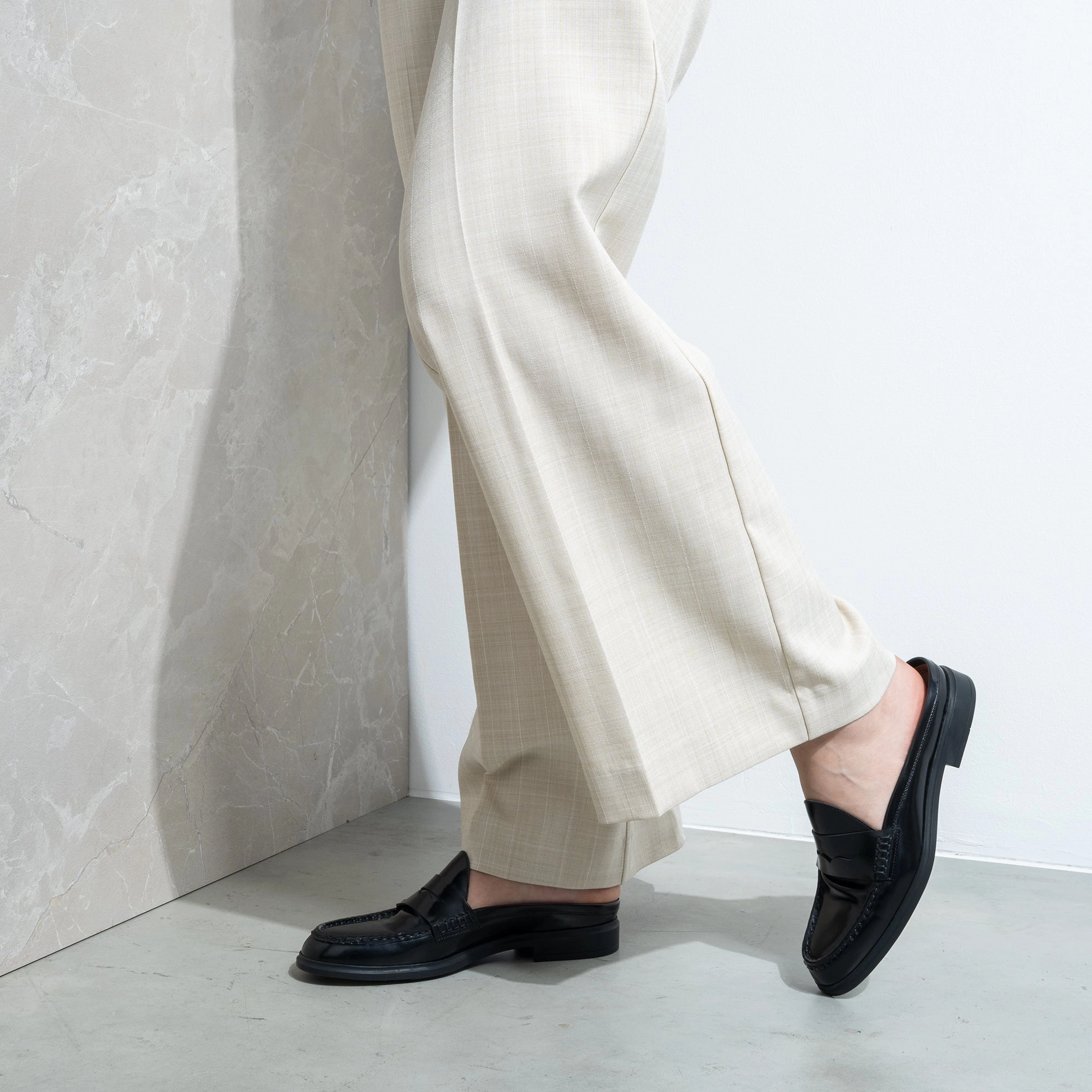 Vend?me Blandine black spazzolato leather mules Top-rated recognized