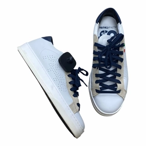 Outfit Match portable Shoes Sneakers By P448 In Blue & White, Size:6